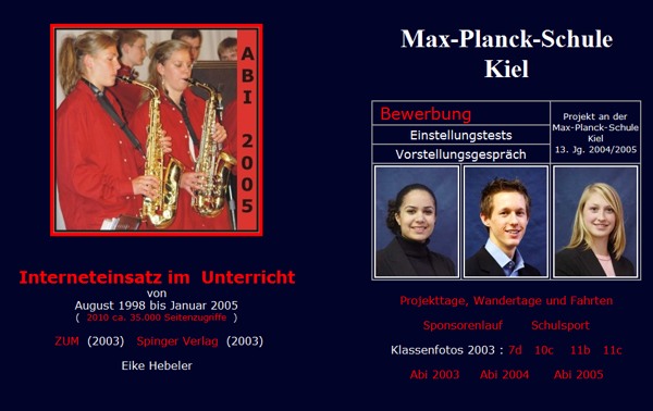 Max-Plank-Schule Kiel Startbild unter www.mps-kiel.de