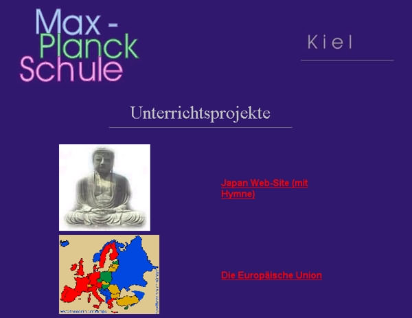 Max-Plank-Schule Kiel Startbild unter www.mps-kiel.de